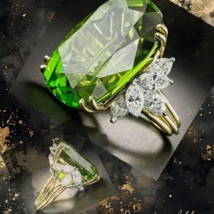 18K-Gold-Plated-Greenish-Yellow-Square-Ring-